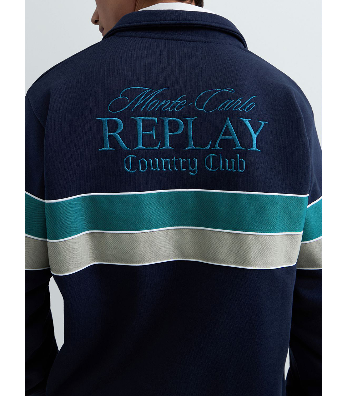 REPLAY &times; Monte Carlo Country Club ハーフジップ スウェットシャツ 詳細画像 ネイビー 7